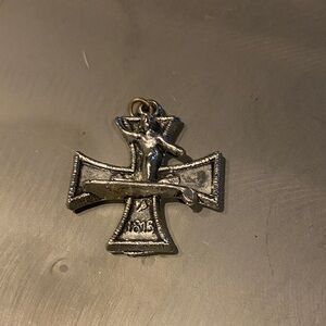 Silver Cross surfer Pendant